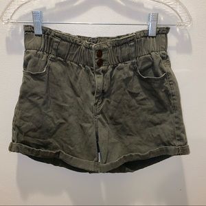 Olive green shorts